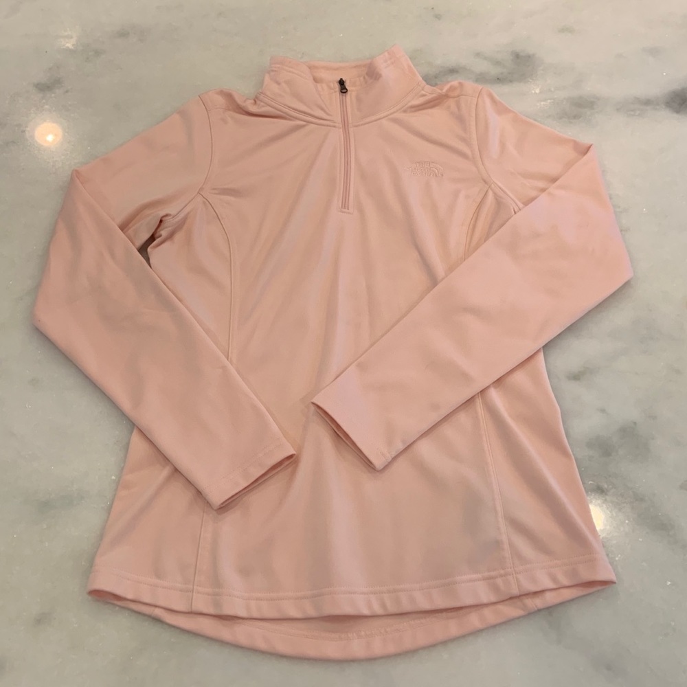 EUC North Face Tech Mezzaluna 1/4 ZIP Blush Size M